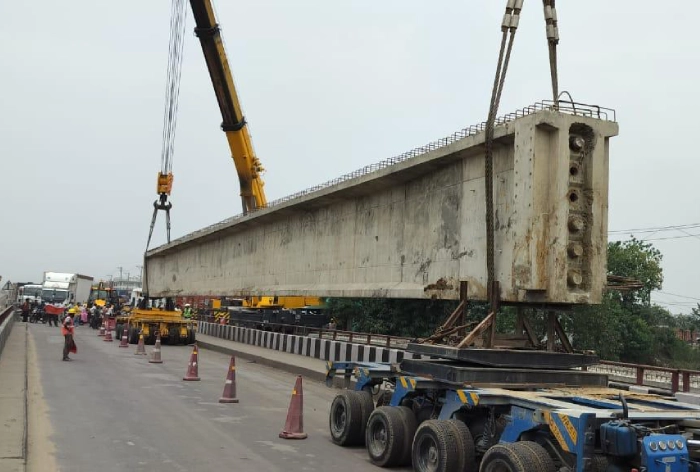PSC & Steel Girder Launching Work